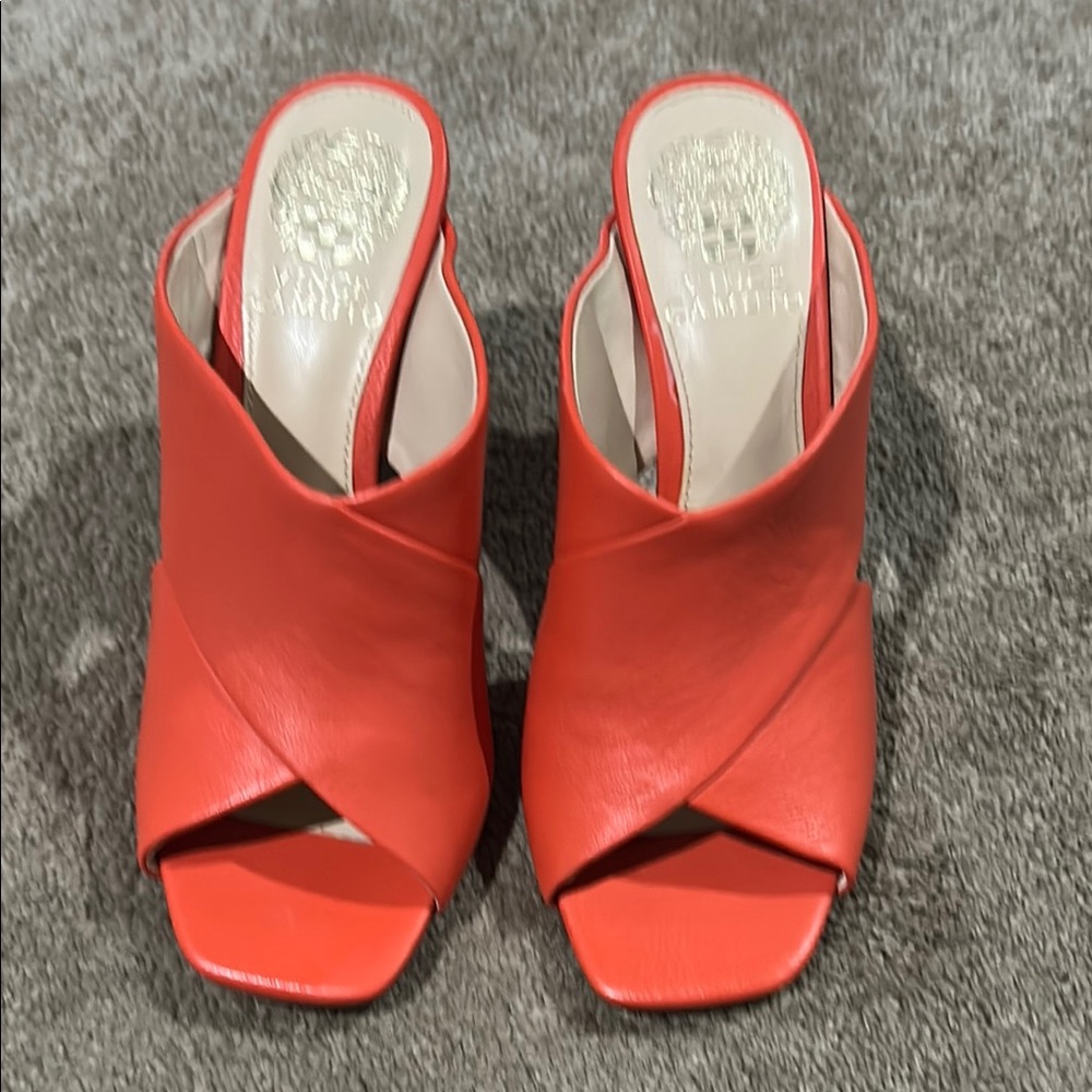 Elegant orange Leather Women's Shoes by Vince Camuto